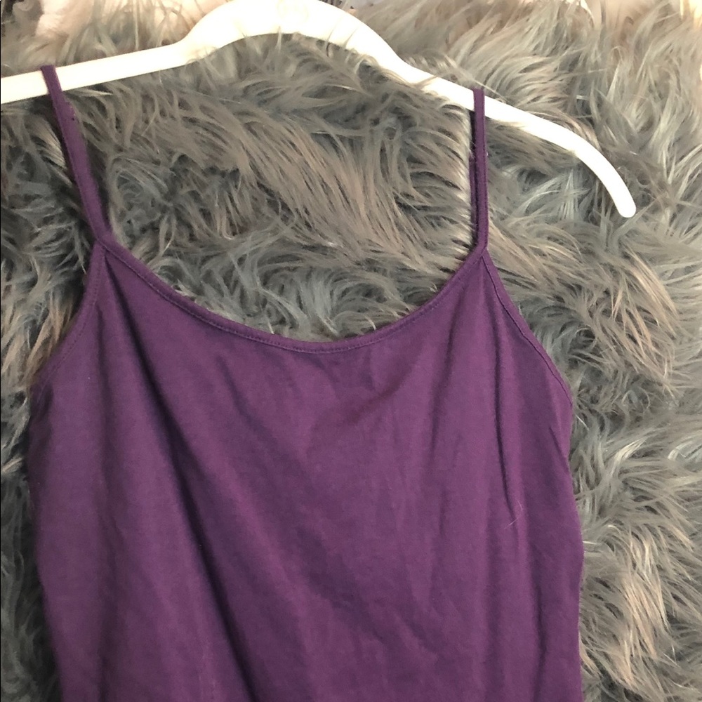 Purple Tanktop Bodysuit w/ Lowback